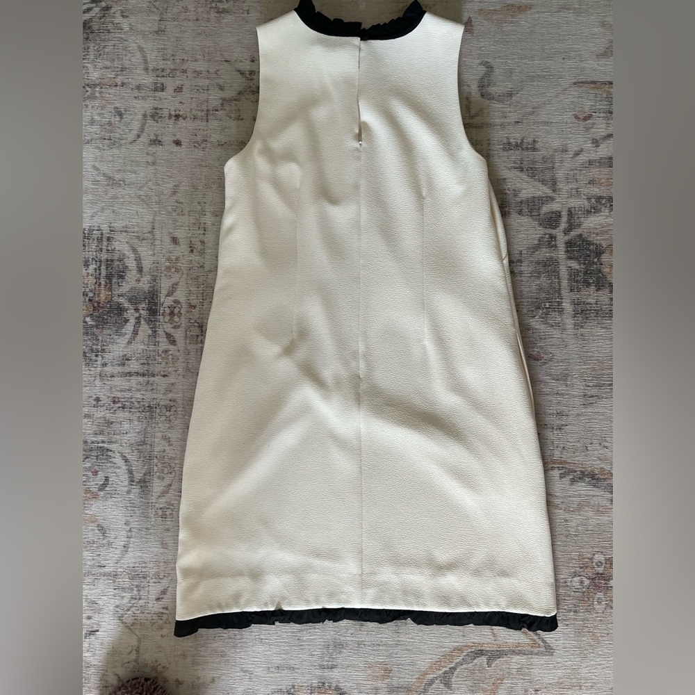 J. Crew Black and Cream Silk Dress - Picture 3 of 5